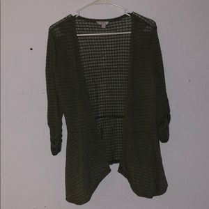 Olive green cardigan